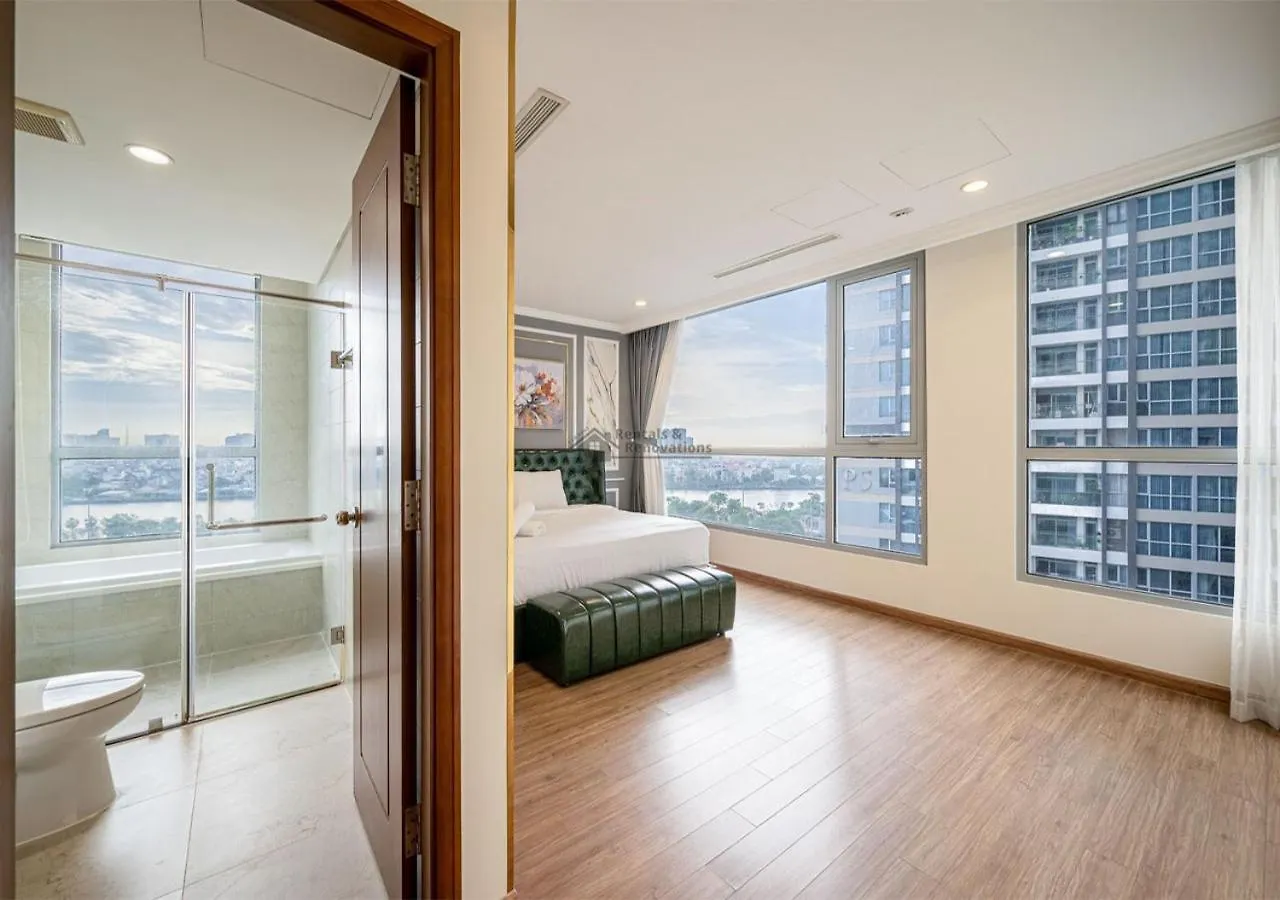 The Vinhomes Central Park Apartments - The Buildings Surrounding Landmark 81 Ho Chi Minh City Vietnam