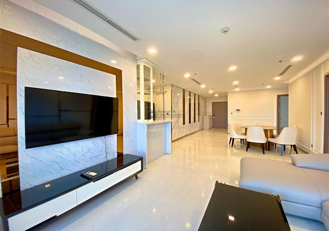 The Vinhomes Central Park Apartments - The Buildings Surrounding Landmark 81 Ho Chi Minh City Vietnam
